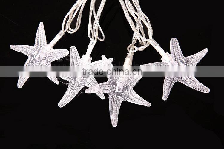 TZFEITIAN CE ROHS approval pentagram led falling star led christmas light with transformer