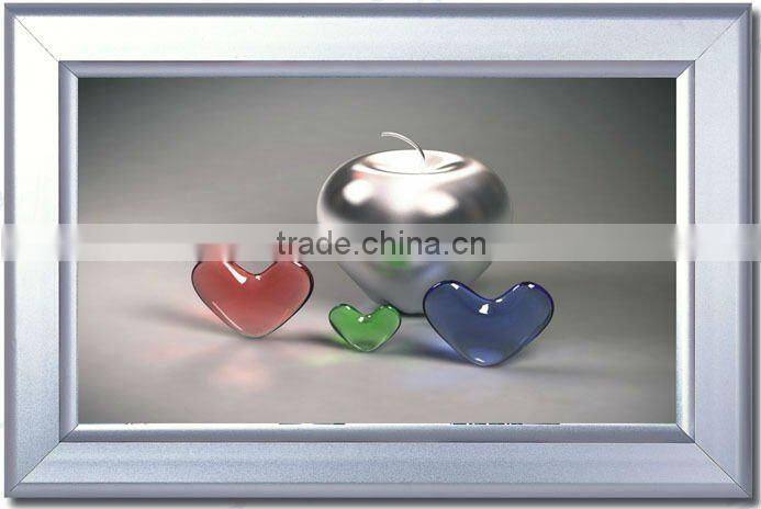 Aluminium advertising snapper frame box