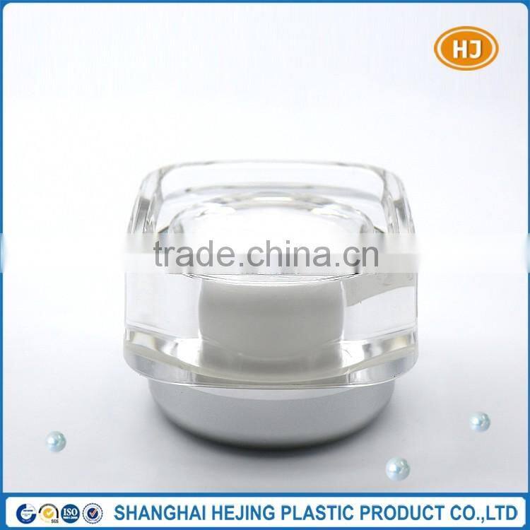 Wholesale 30ml sqaure frosted cosmetic cream jar