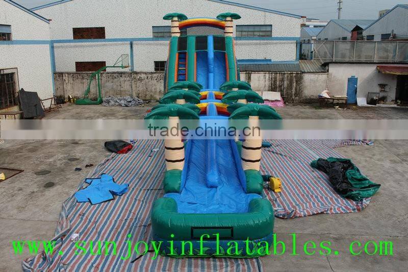 New product palm tree Inflatable water slide giant inflatable water slide for adult