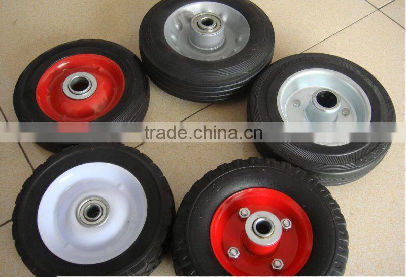8 inch small rubber wheels for wheel barrow