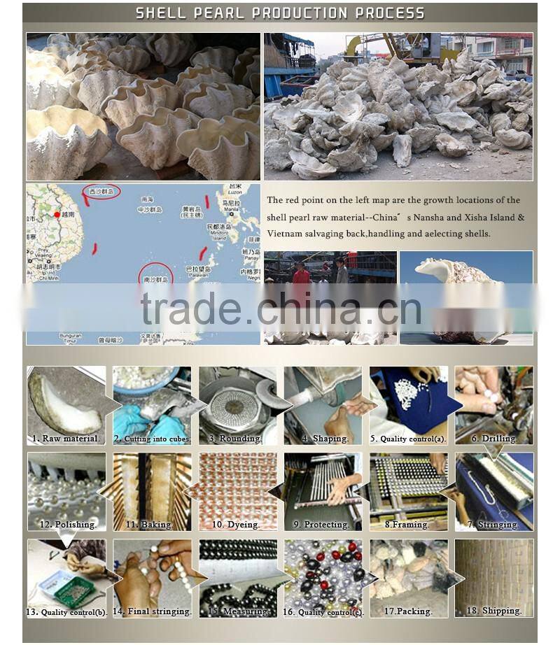 Good quality loose real mother of pearl strand