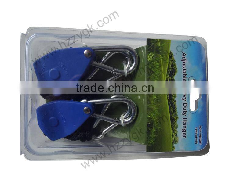 1/4" 1/8" Heavy Duty Hydroponics Reflector rope ratchet hanger