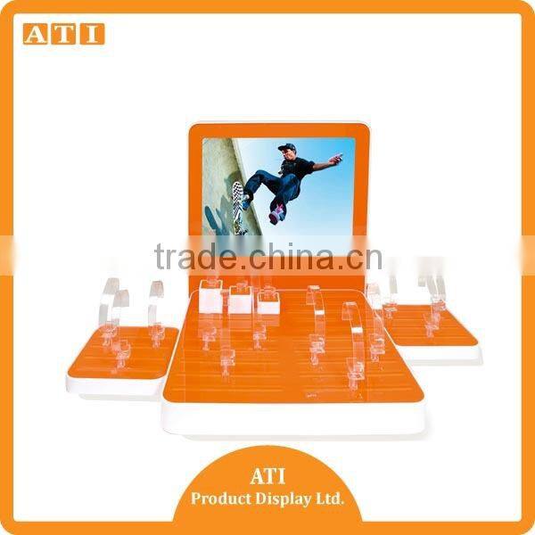 countertop clear acrylic block Phone Watch display stand watch holder