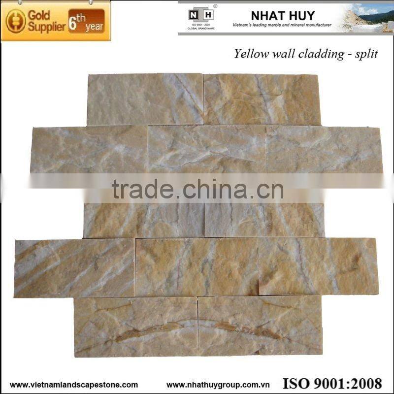 Yellow and white culture stone