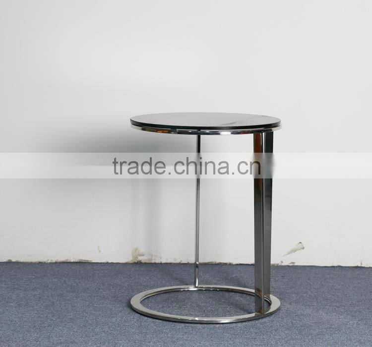 Wooden Top Steel Frame Coffee Table