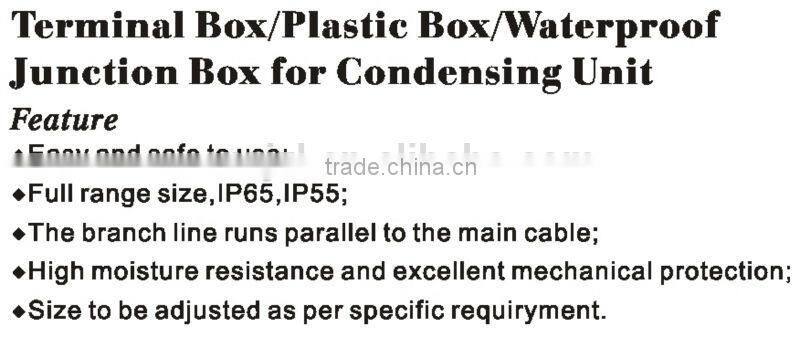 Safety plastic electrical water proof junction box