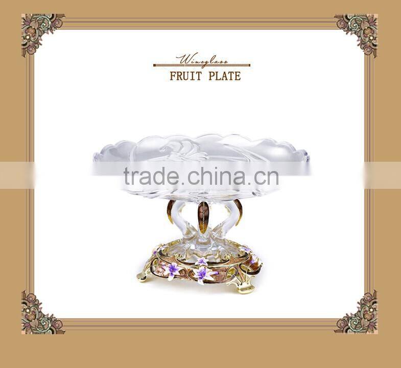 RORO enamel lily enamel home decoration craft fruit holder