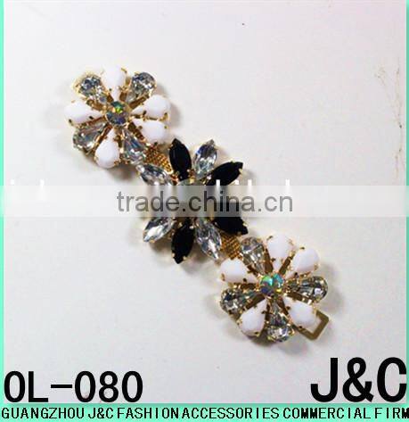 jet acrylic stone lady fashion shoes ornaments