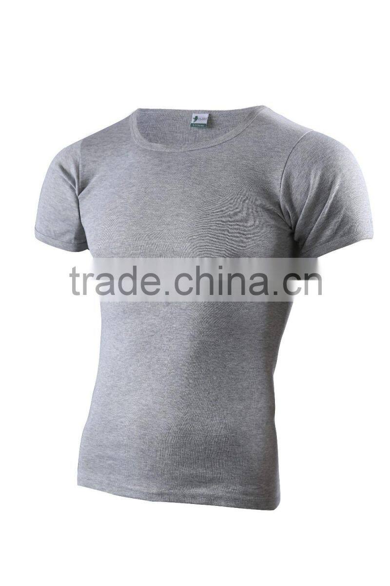 O-Neck 100% Cotton Short Sleeve T shirts Men's Black T Shirt