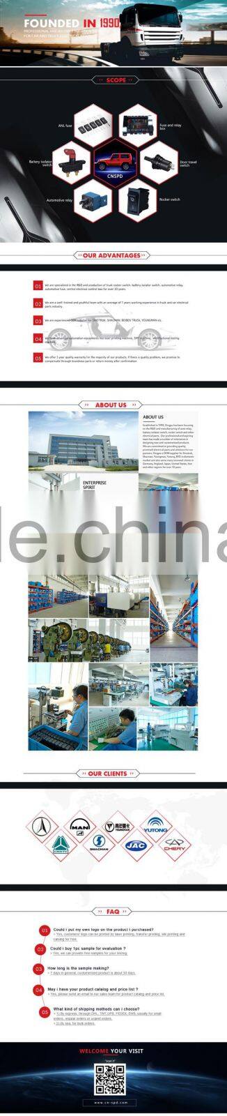 24V 6 PIN electrical truck wiper Control for SINOTRUK,OEM PRODUCT WG1791.0058.0027