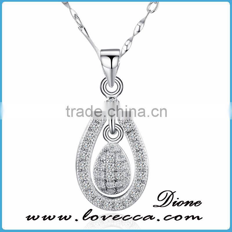 High Quality 925 Sterling silver pendants necklaces