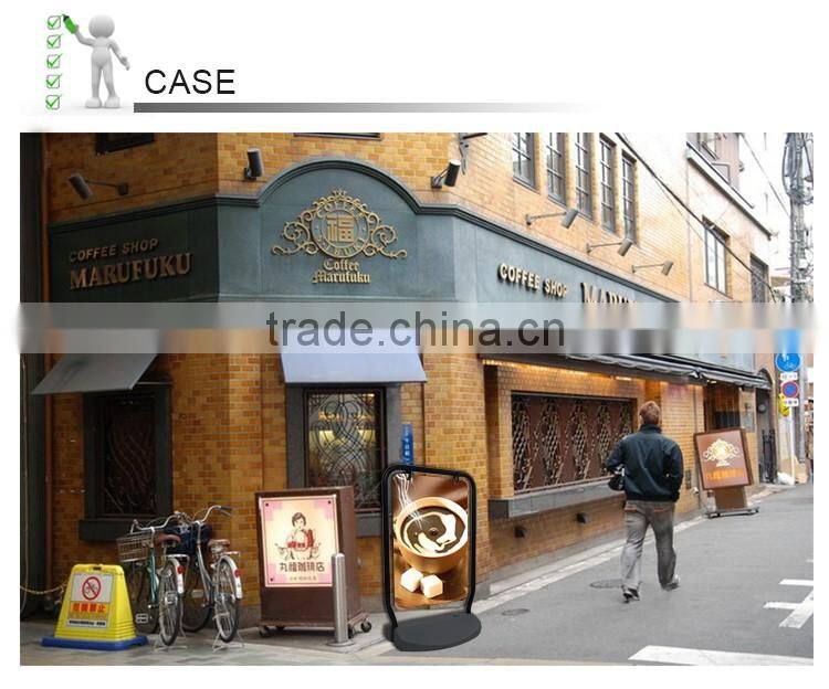 hot aluminum portable pavement sign poster stand