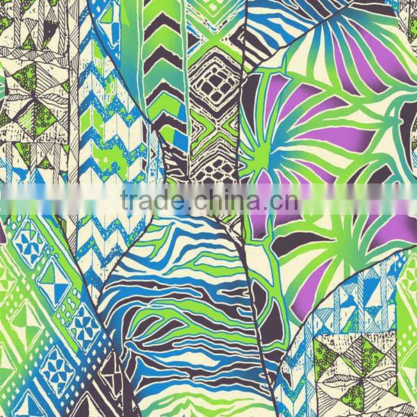 rayon printed fabric 100% rayon viscose woven