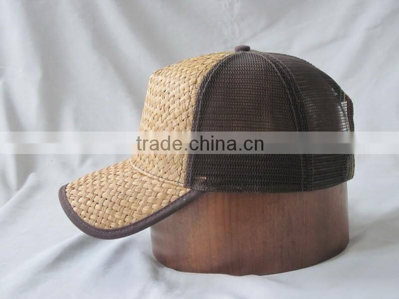 high quanlity fashional promotional straw trucker cap