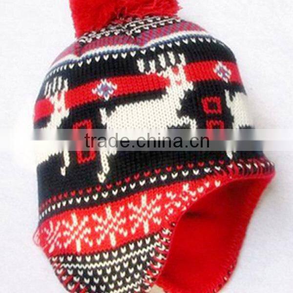 16SLY103 knit LED christmas beanie