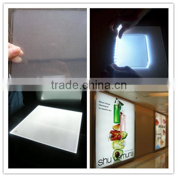 Laser Engraved Acrylic Sheet Factory Direct Sale Light Box Light Guide Acrylic Sheet