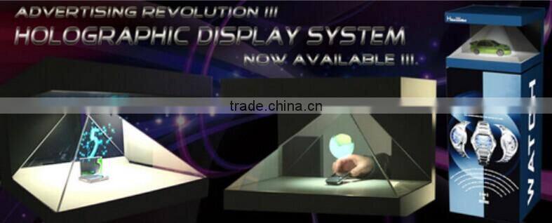 3d advertising displaye Hologarm 3D display showcase/box for advertising, exhibition, cellphone iphone5 launch 2014 new produc