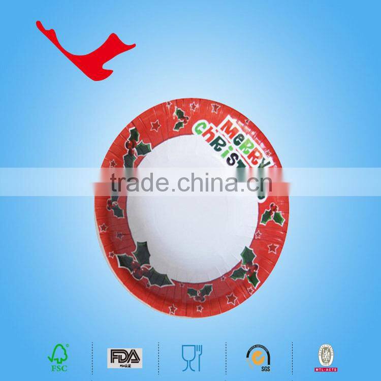 2015 new products Custom Printed Dispoable paper bowl for Christmas Party