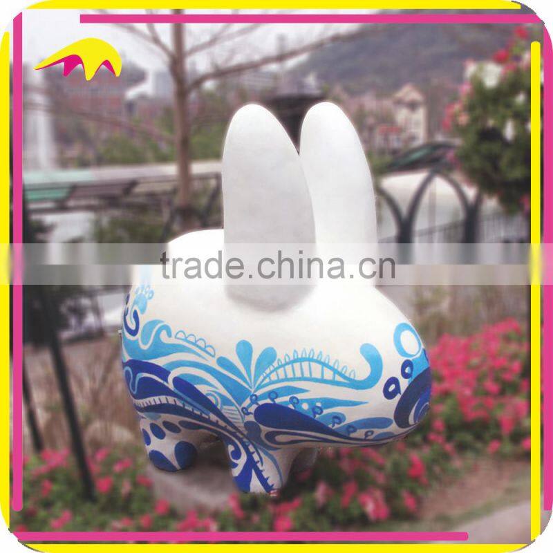 KANO1027 Outdoor Playground Lifelike Cartoon Fiberglass Dustbin