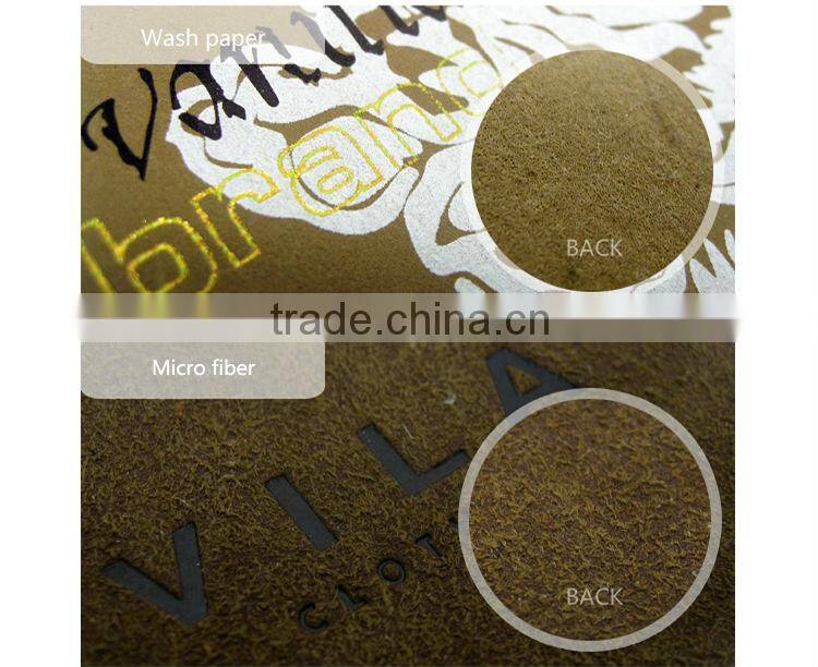 Custom clothing leather label jeans leather patch label