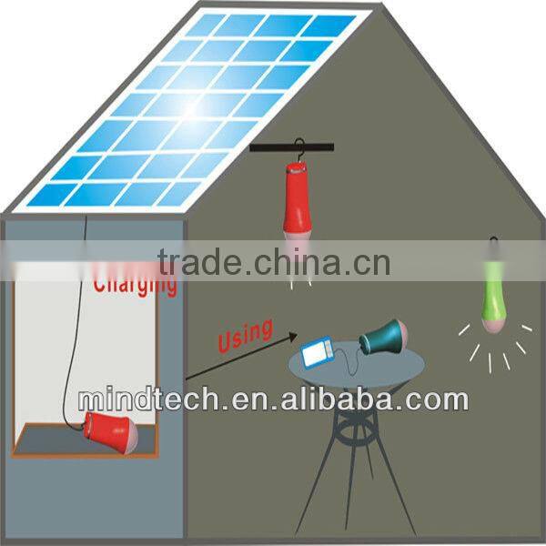 portable solar home light and solar light bulb solar lighting kit