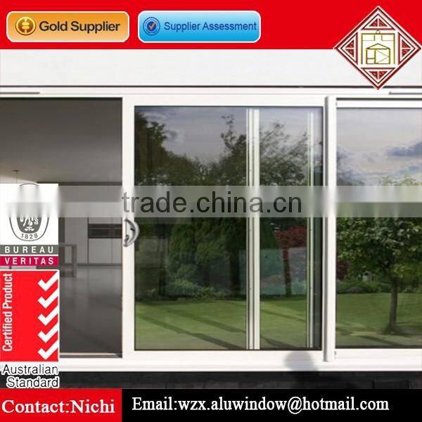 Hot sale residential lowes sliding aluminium doors making materials glass door elegant design
