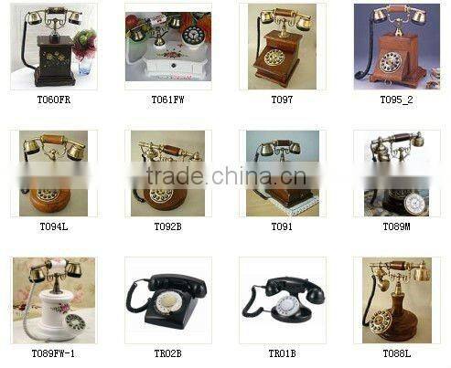 Old Style Telephone Decor Novelty Corded Phones For Home