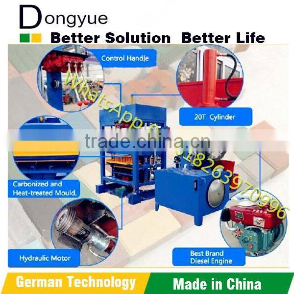 New QT4-30 small investment diesel power concrete block forming machine price