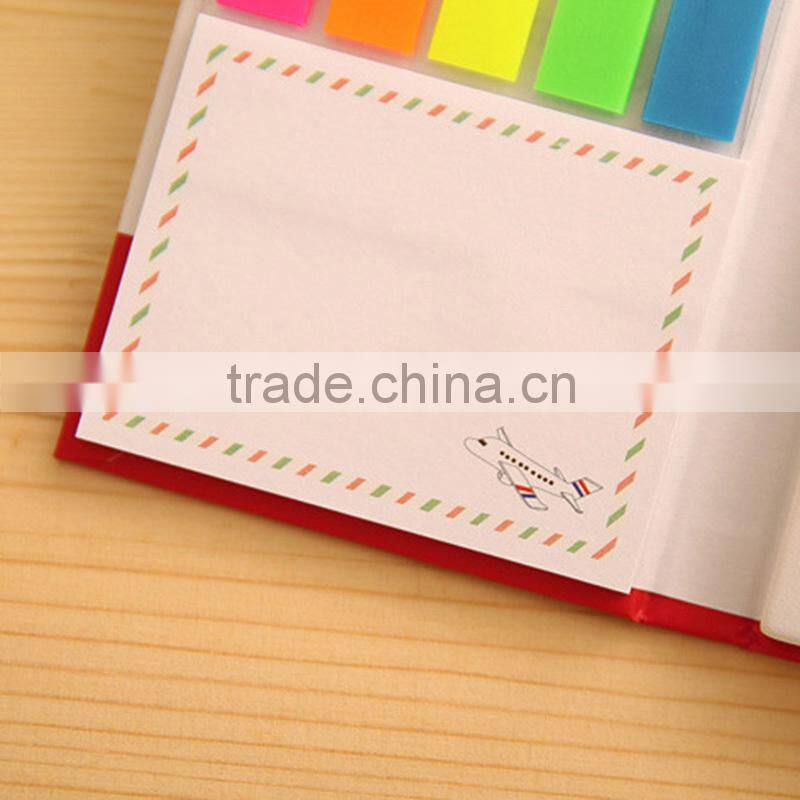 Notebook With Sticky Notes/Kawaii Stationery Diary Notebook Office School Supplies With Pen