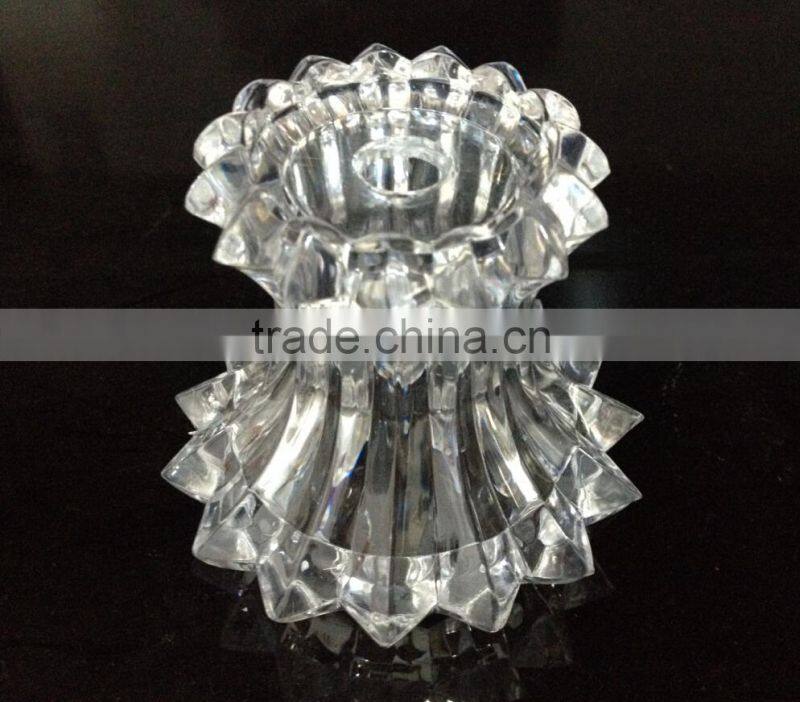 glass tea table leg crystal fittings/plastic parts