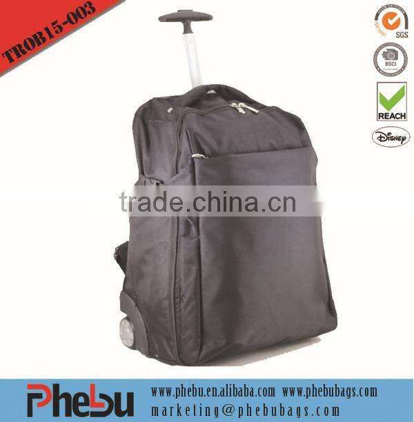 600D nylon travel trolley backpack(TROB15-006)