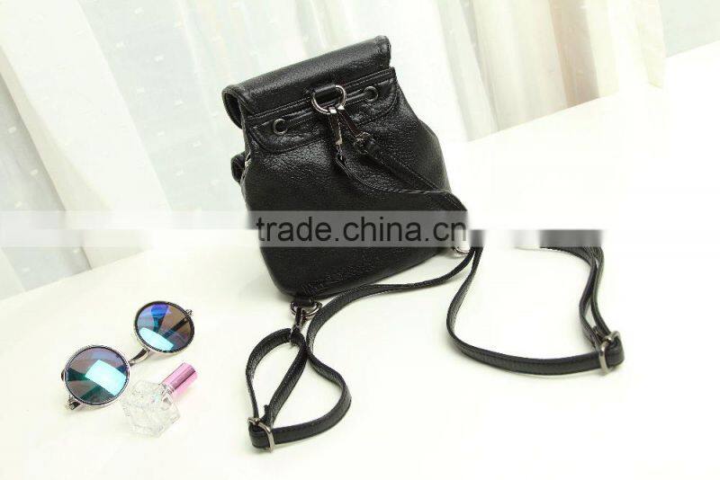 Hot style PU leather backpack in this season fashion school backpack 2015