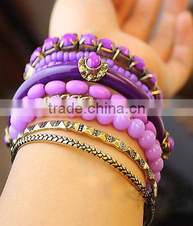 Beautiful blue color summer handmade bracelet