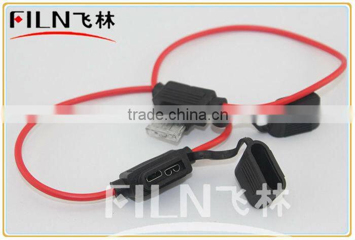 black rubber 20A in line bakelite in-line fuse holder 250VAC