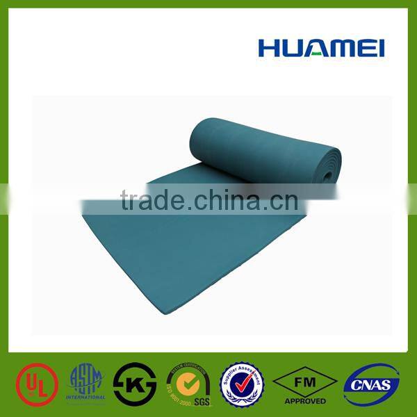 Low temperature rubber foam insulation sheet