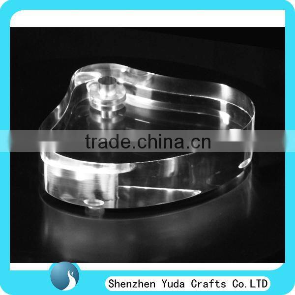 CNC drilling solid acrylic dome block sheet,acryl glass cube, plexiglass acrylic block very thick