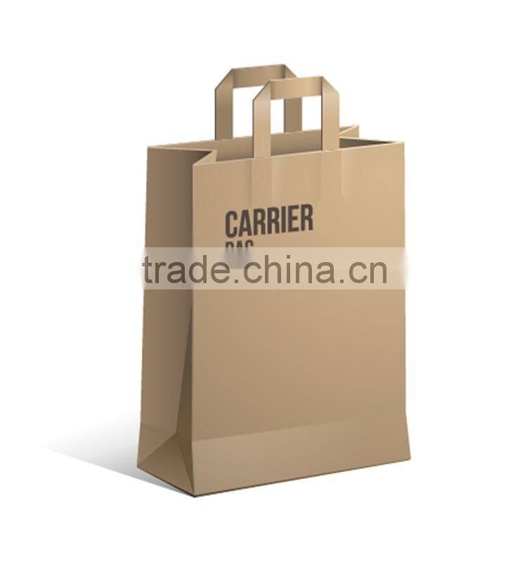 Quality handmade kraft paper bag with clear window