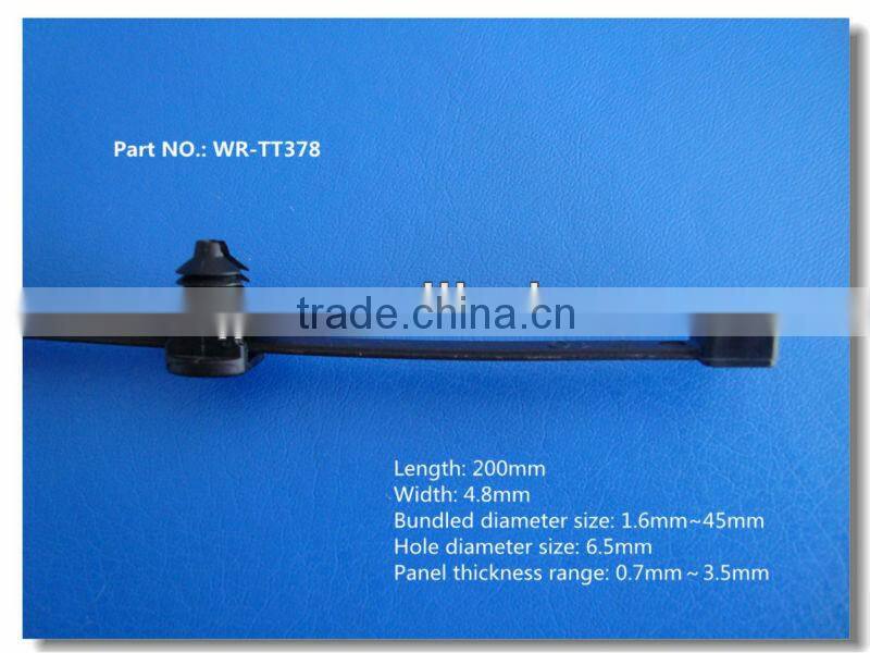 High quality High flexibility self locking nylon cable tie with clip for car