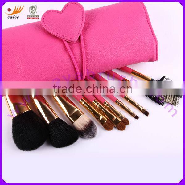 Latest fashion carmine-rose cosmetic tools for girls