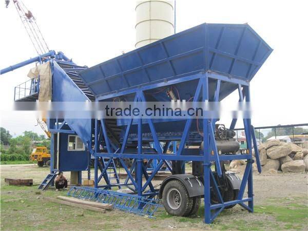 Famous YHZS75 Mobile Types Of Concrete Batching Plants