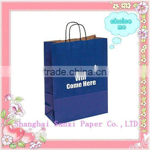 eco-friendly foldable brand paper shopping bag with customized size