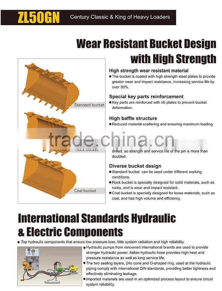 Construction Machine Front End Loader XCMG ZL50GN