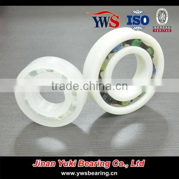 smooth running plastic POM 623 deep groove ball bearing