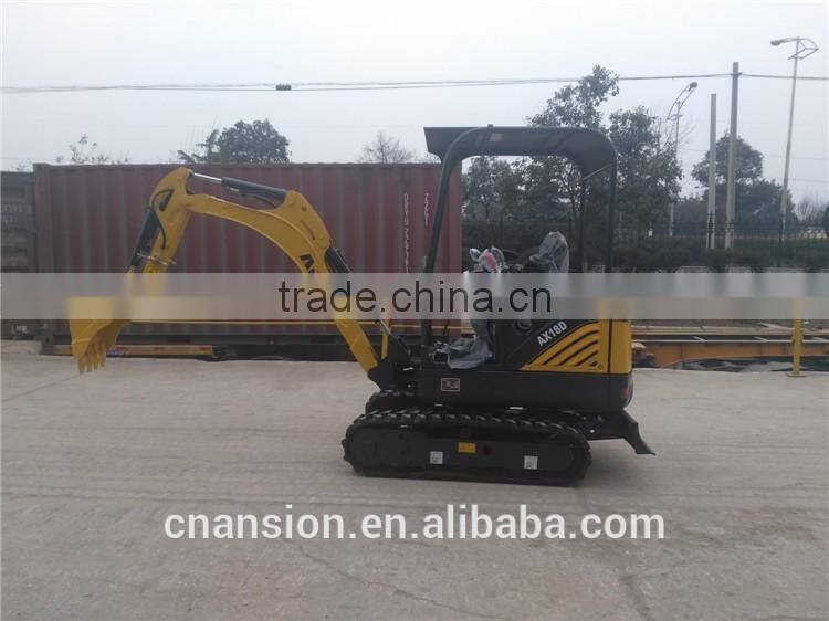 1.8TON Brand new construction machinery hydraulic crawler mini excavator AX18D