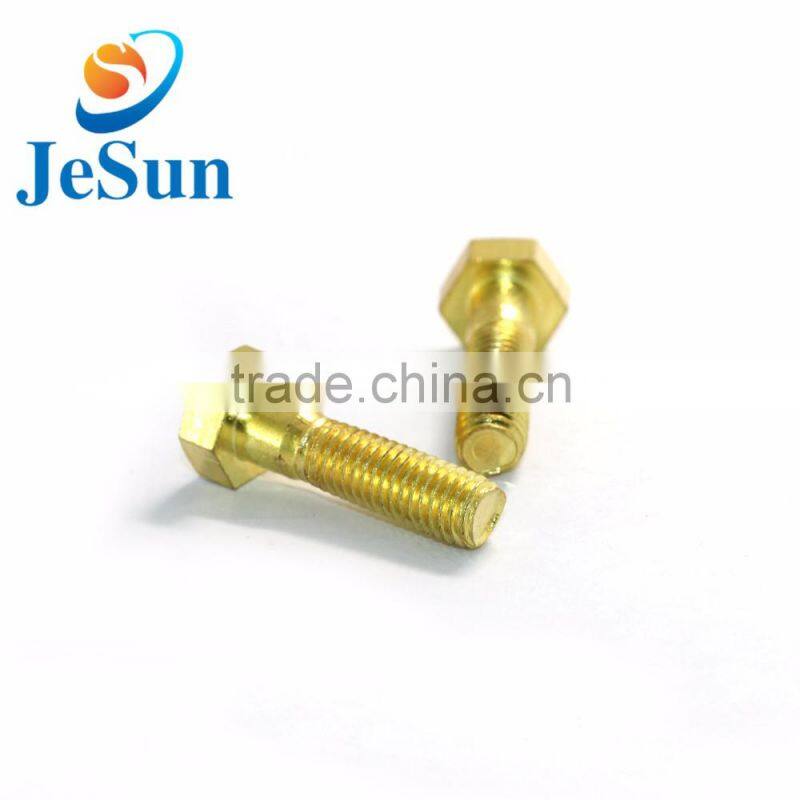 High quality brass parts brass screws with thread