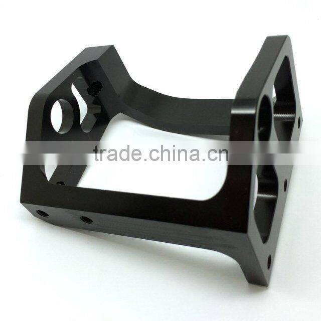 Customized high precision black palting aluminum small order cnc parts