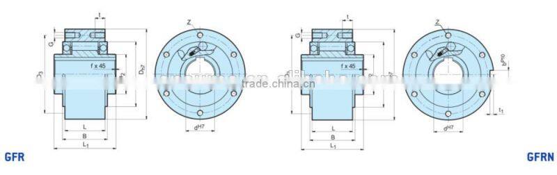 GFRN70 one-way bearing rowing machine bearing