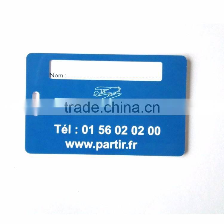 custom made unique shaped , size plastic luggage tag pvc factory