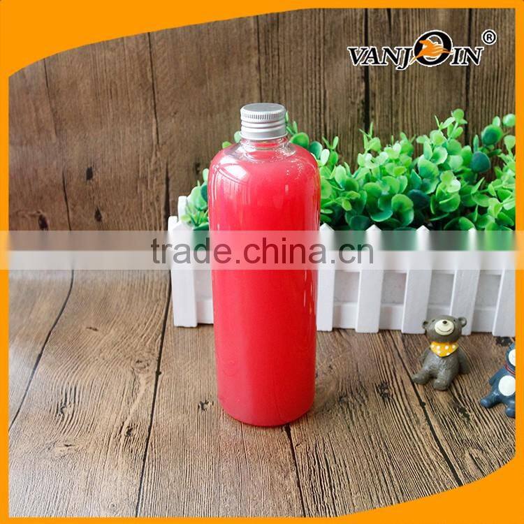 Large 16 Ounce Amber PET Plastic Boston Round Bottles